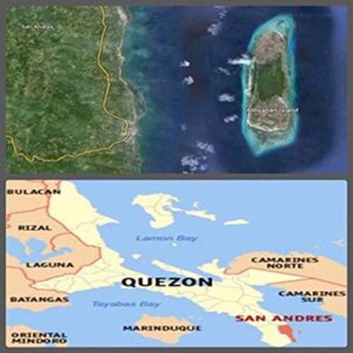 Top Island in San Andres Quezon