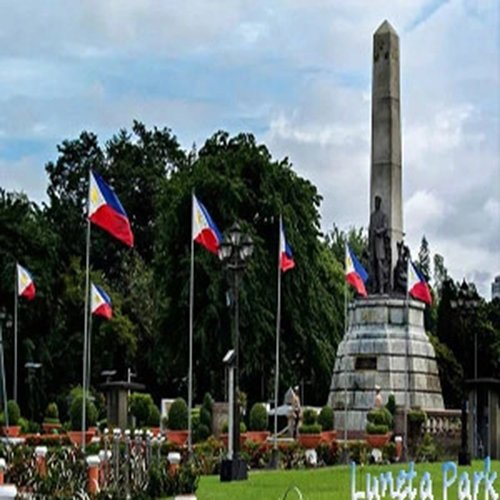 One of the tourist spots in Manila is the Rizal Park